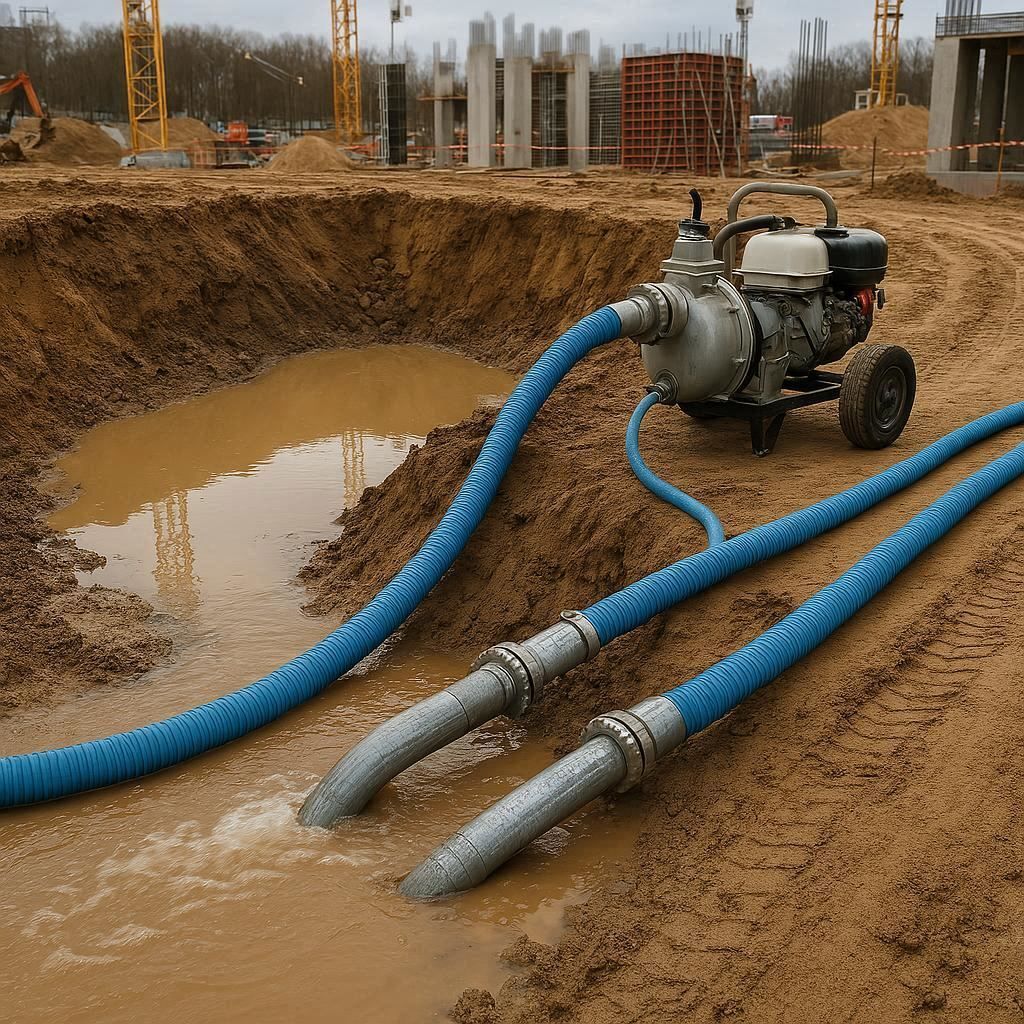 Водопонижение и осушение котлована в Пересвете